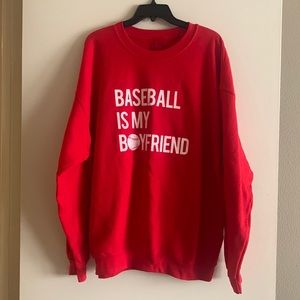 Baseball is My Boyfriend Sweatshirt